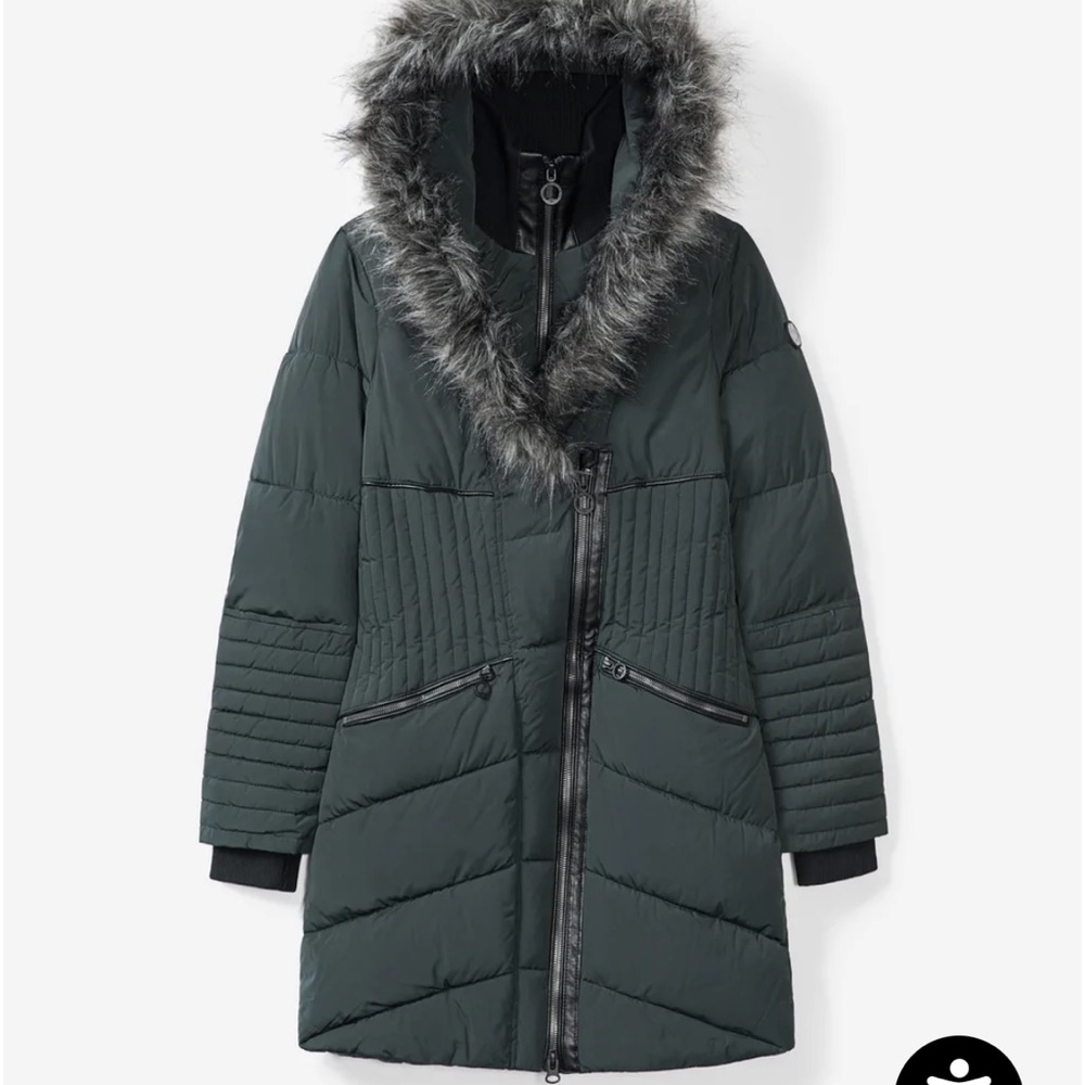 Noize Gigi Mid Length Parka Coat in Medium